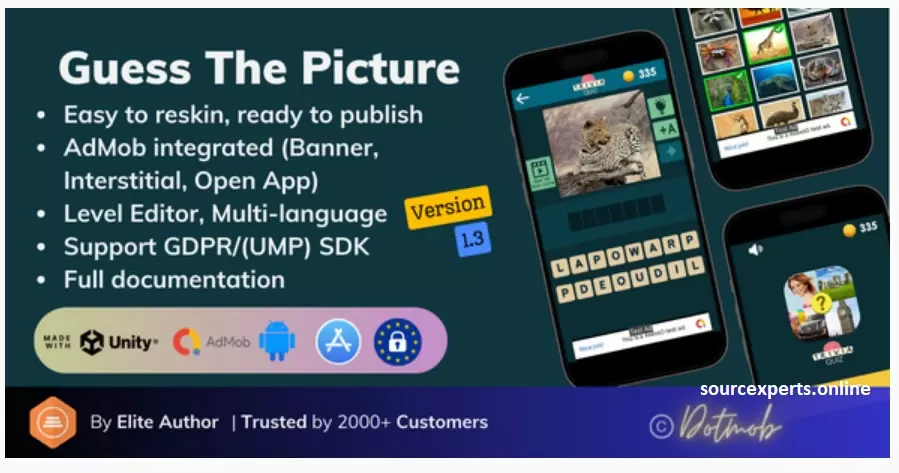 Guess The Picture (Unity Game + Android + iOS + AdMob) v1.3
